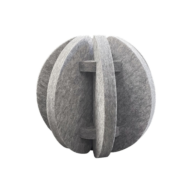 Audiodesigner Radial Sphere Grey Ηχοαπορροφητικό Πάνελ Πολυεστέρα Σφαίρα 500 mm (2 Τεμάχια)
