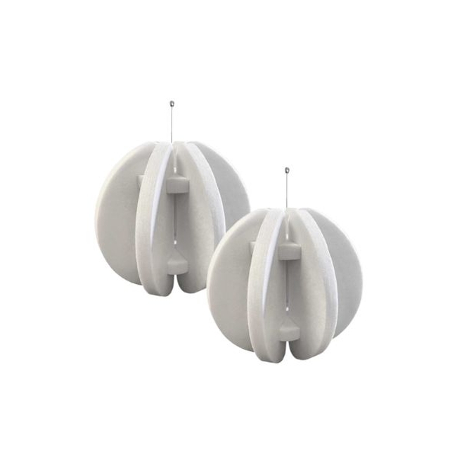Audiodesigner Radial Sphere White Ηχοαπορροφητικό Πάνελ Πολυεστέρα Σφαίρα 500 mm (2 Τεμάχια)