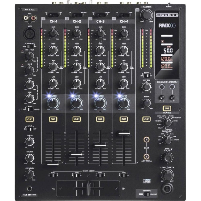 Reloop RMX 60  - 4ch - USB - fx σε 6 άτοκες δόσεις
