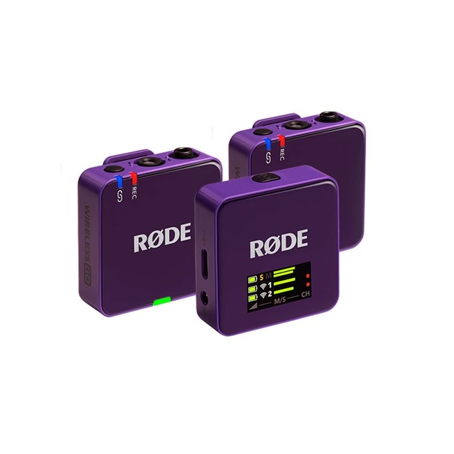 RODE Wireless GO 3RD GEN Purple Ασύρματο Μικρόφωνο Πέτου (Σετ)