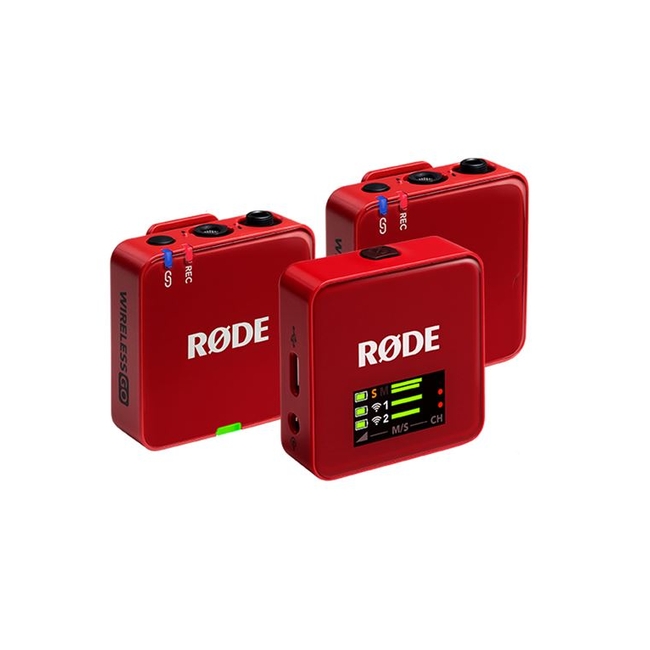 RODE Wireless GO 3RD GEN Red Ασύρματο Μικρόφωνο Πέτου (Σετ)