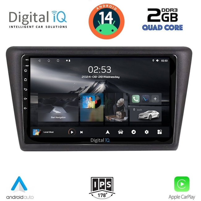 DIGITAL IQ RSB 1600_CPA (9inc) MULTIMEDIA TABLET for  SKODA RAPID SPACEBACK mod. 2014&gt;