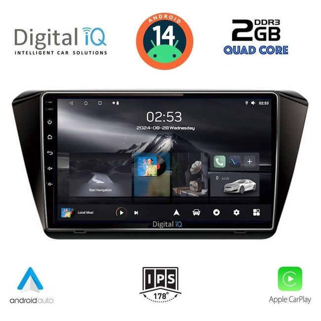 DIGITAL IQ RSB 1605_CPA (10inc) MULTIMEDIA TABLET for SKODA SUPERB mod. 2015&gt;