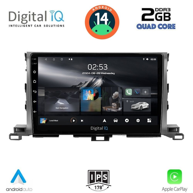 DIGITAL IQ RSB 1700_CPA (10inc) MULTIMEDIA TABLET for TOYOTA HIGHLANDER mod. 2014-2019