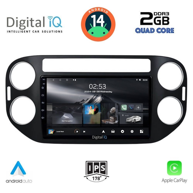 DIGITAL IQ RSB 1760_CPA (9inc) MULTIMEDIA TABLET for VW TIGUAN mod. 2004-2016
