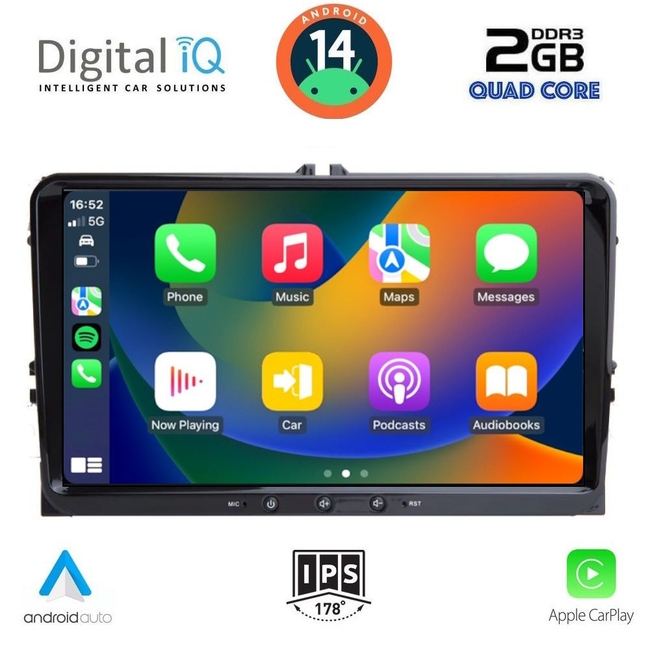 DIGITAL IQ RSB 190_GPS (9inc) MULTIMEDIA TABLET for SEAT - SKODA - VW mod. 2004-2014