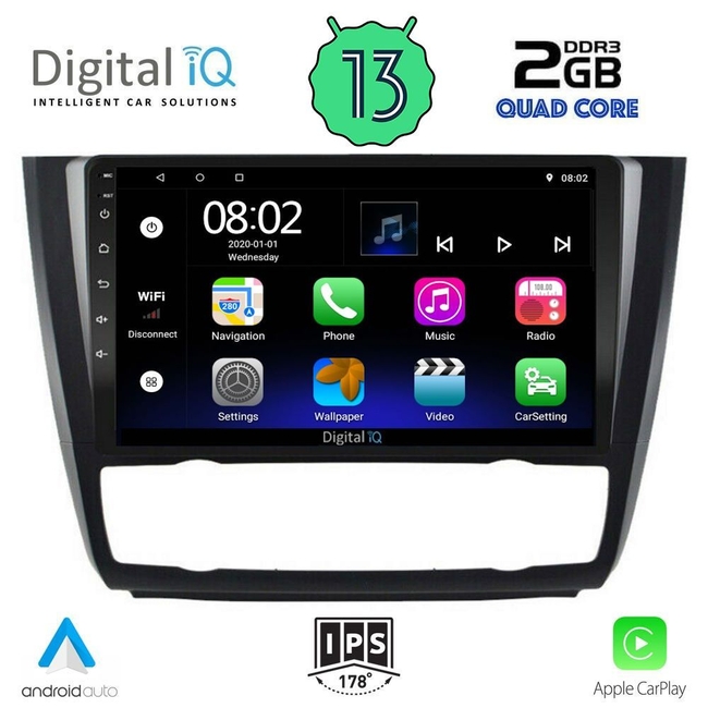 DIGITAL IQ RSB 2040_CPA CLIMA (9inc) MULTIMEDIA TABLET for BMW S.1  E81-82-87-88 mod. 2004-2013