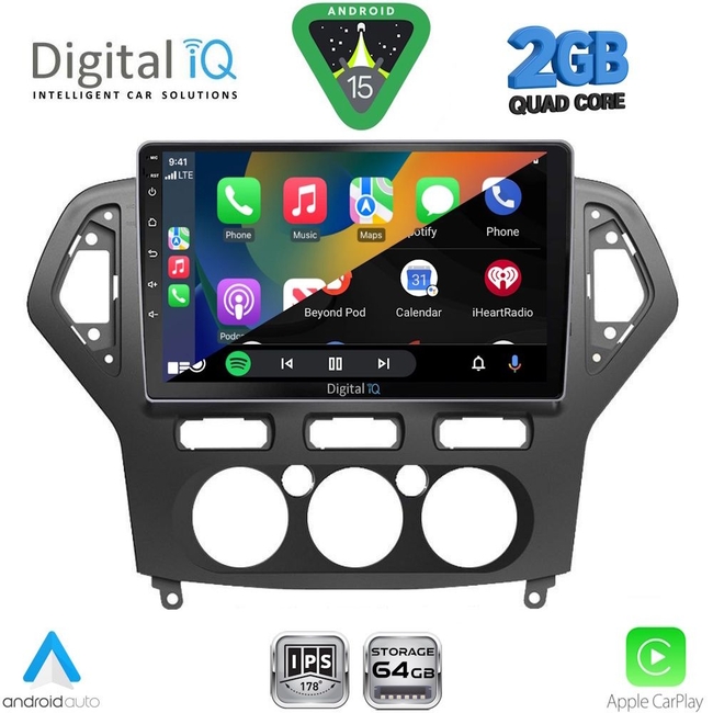 DIGITAL IQ RSD 1162_CPA A/C (10inc) MULTIMEDIA TABLET for FORD MONDEO mod. 2007-2011