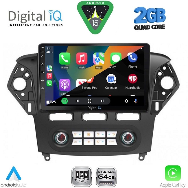 DIGITAL IQ RSD 1163_CPA CLIMA (10inc) MULTIMEDIA TABLET for FORD MONDEO mod. 2011-2013