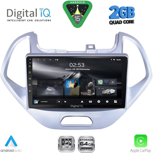 DIGITAL IQ RSD 1167LO_CPA (9inc) MULTIMEDIA TABLET for FORD KA mod. 2017-2024