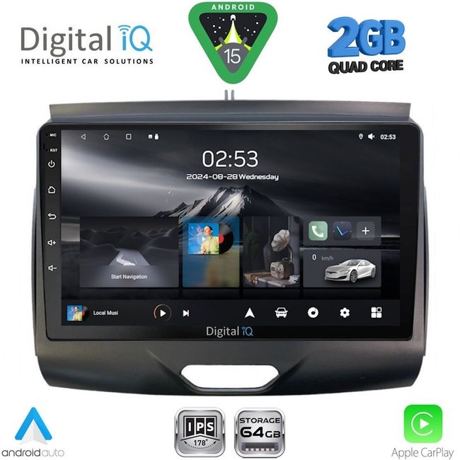 DIGITAL IQ RSD 1172_CPA (9inc) MULTIMEDIA TABLET for FORD RANGER mod. 2015-2018