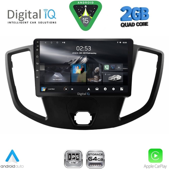 DIGITAL IQ RSD 1179_CPA (9inc)  MULTIMEDIA TABLET for FORD TRANSIT mod. 2014-2020