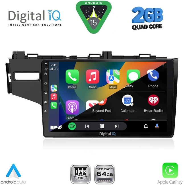 DIGITAL IQ RSD 1212_CPA (10inc) MULTIMEDIA TABLET for HONDA JAZZ mod. 2013-2019