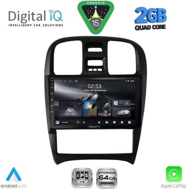 DIGITAL IQ RSD 1247_CPA (9inc) MULTIMEDIA TABLET for HYUNDAI SONATA mod. 2000-2006