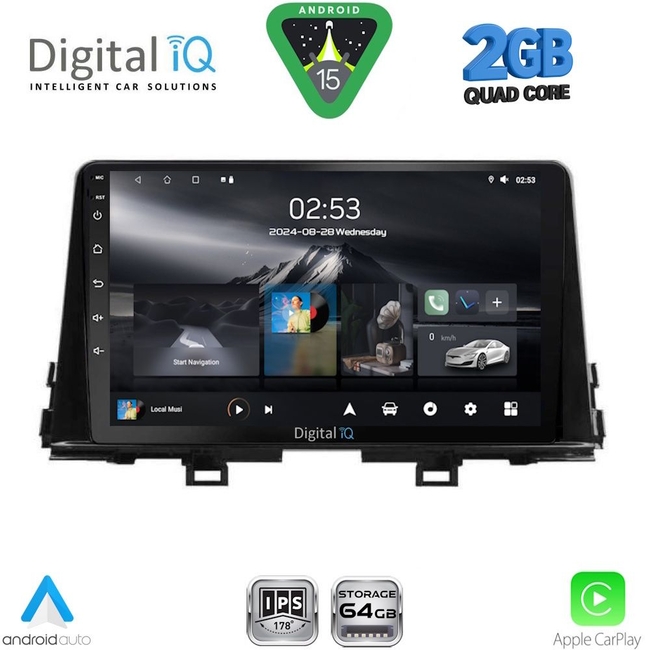 DIGITAL IQ RSD 1309_CPA (9inc) MULTIMEDIA TABLET for KIA PICANTO mod. 2017-2021
