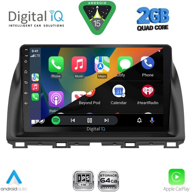 DIGITAL IQ RSD 1380_CPA (10inc) MULTIMEDIA TABLET for MAZDA CX5 mod. 2013-2017