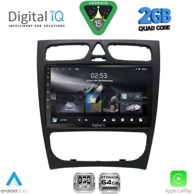 DIGITAL IQ RSD 1402_CPA (9inc) MUTIMEDIA TABLET for MERCEDES C (W203) mod. 1999-2004