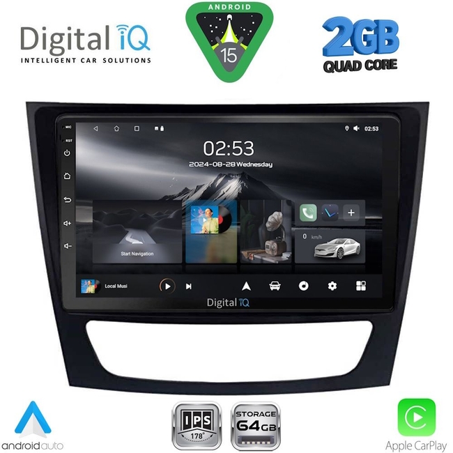 DIGITAL IQ RSD 1408_CPA (9inc) MULTIMEDIA TABLET for MERCEDES E (W211) – CLS (W219) mod. 2003-2009