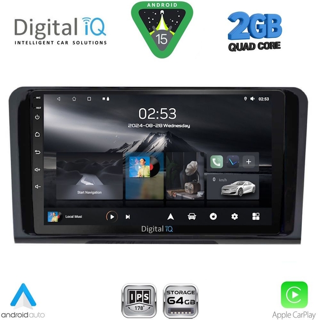 DIGITAL IQ RSD 1414_CPA (9inc) MULTIMEDIA TABLET for MERCEDES ML (W164) – GL (X164) mod. 2005-2011