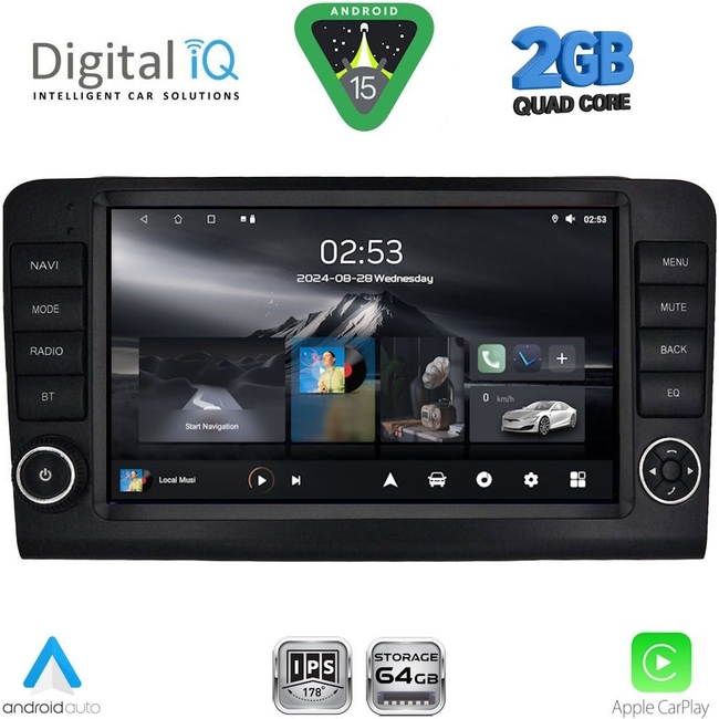 DIGITAL IQ RSD 1416_CPA (9inc) MULTIMEDIA TABLET for MERCEDES ML (W164) – GL (X164) mod. 2005-2011
