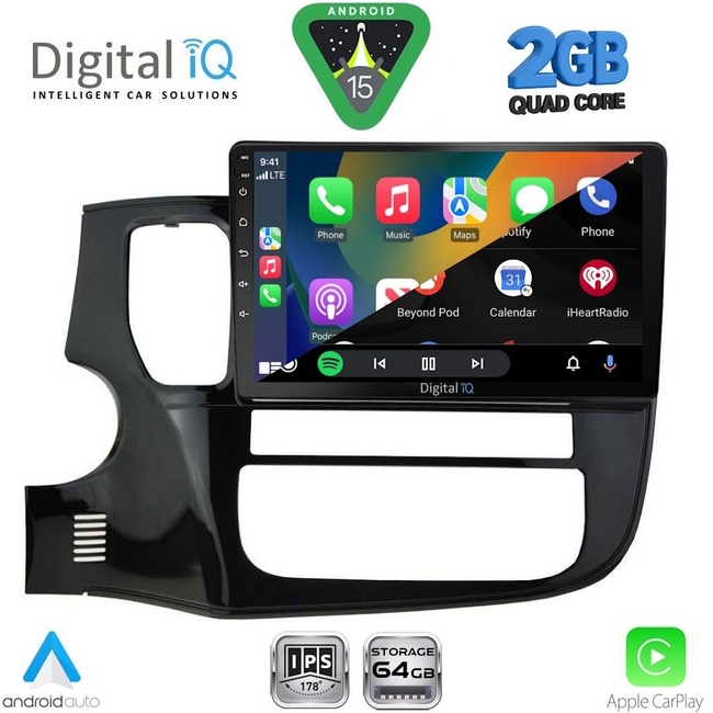 DIGITAL IQ RSD 1443_CPA (10inc) MULTIMEDIA TABLET for MITSUBISHI OUTLANDER mod. 2013-2020