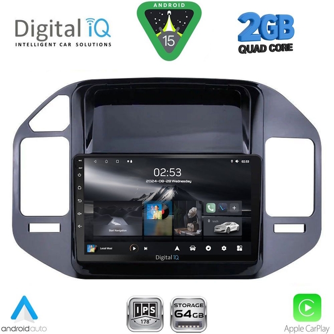 DIGITAL IQ RSD 1444_CPA (9inc) MULTIMEDIA TABLET for MITSUBISHI PAJERO mod. 1999-2006