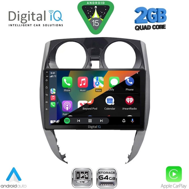 DIGITAL IQ RSD 1464_CPA (10inc) MULTIMEDIA TABLET for NISSAN NOTE mod. 2012-2020