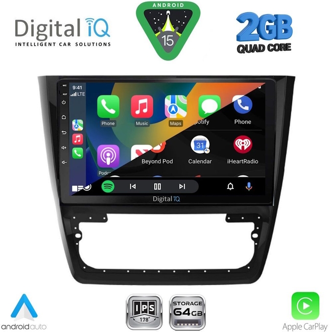 DIGITAL IQ RSD 1610_CPA (10inc) MULTIMEDIA TABLET for SKODA YETI mod. 2014-2017