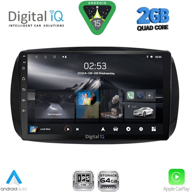 DIGITAL IQ RSD 1623_CPA (9inc) MULTIMEDIA TABLET for SMART (453) mod. 2016-2024