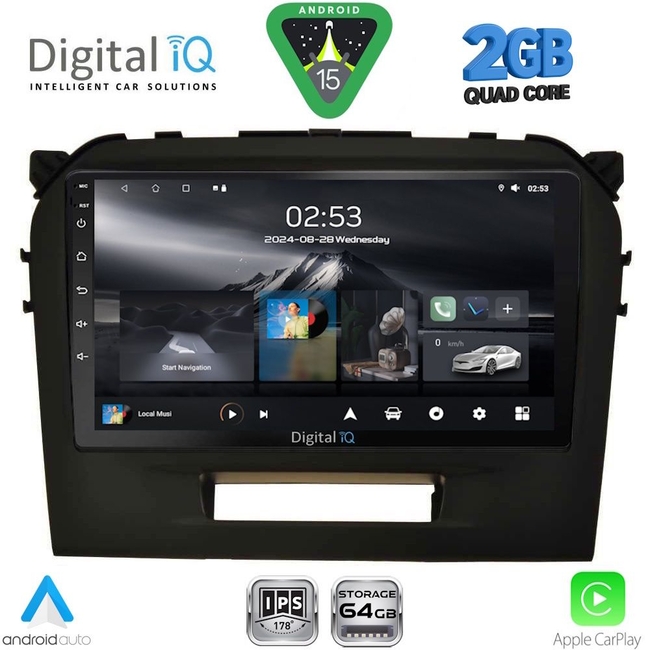 DIGITAL IQ RSD 1697_CPA (9inc) MULTIMEDIA TABLET for SUZUKI VITARA mod. 2016-2025