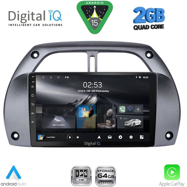 DIGITAL IQ RSD 1730_CPA A/C (9inc) MULTIMEDIA TABLET for TOYOTA RAV 4 mod. 2000-2006