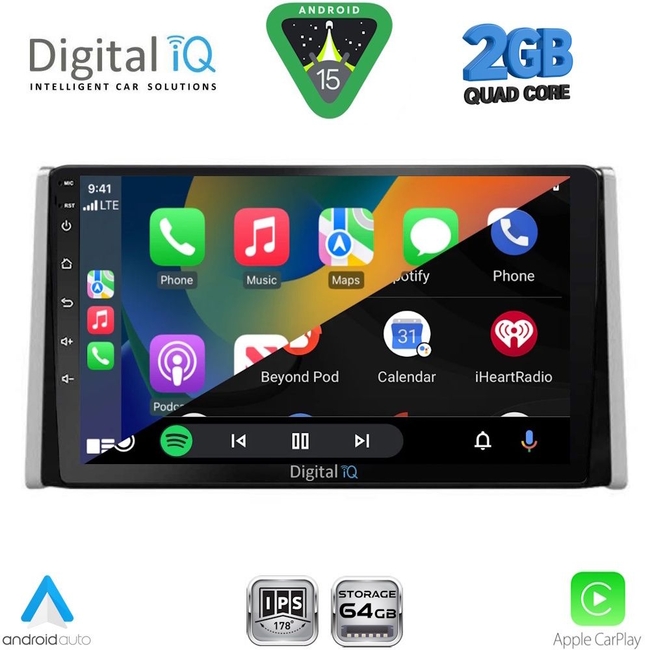 DIGITAL IQ RSD 1734_CPA (10inc) MULTIMEDIA TABLET for TOYOTA RAV 4 mod. 2019-2026