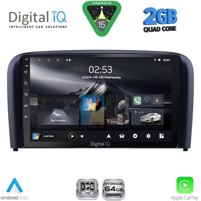 DIGITAL IQ RSD 1786_CPA (9inc) MULTIMEDIA TABLET for VOLVO S80 mod. 1998-2006