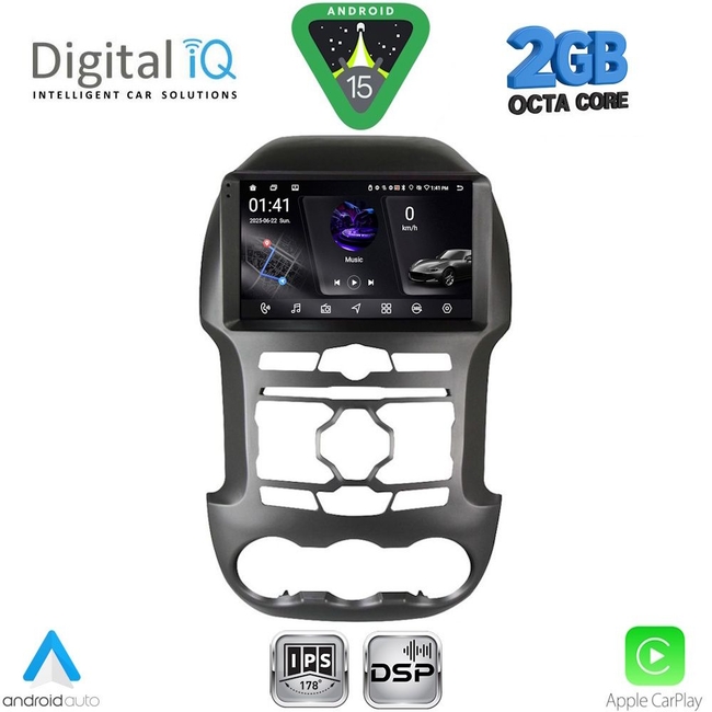 DIGITAL IQ RSF 4171S_CPA (9inc) MULTIMEDIA TABLET for FORD RANGER mod. 2011-2015