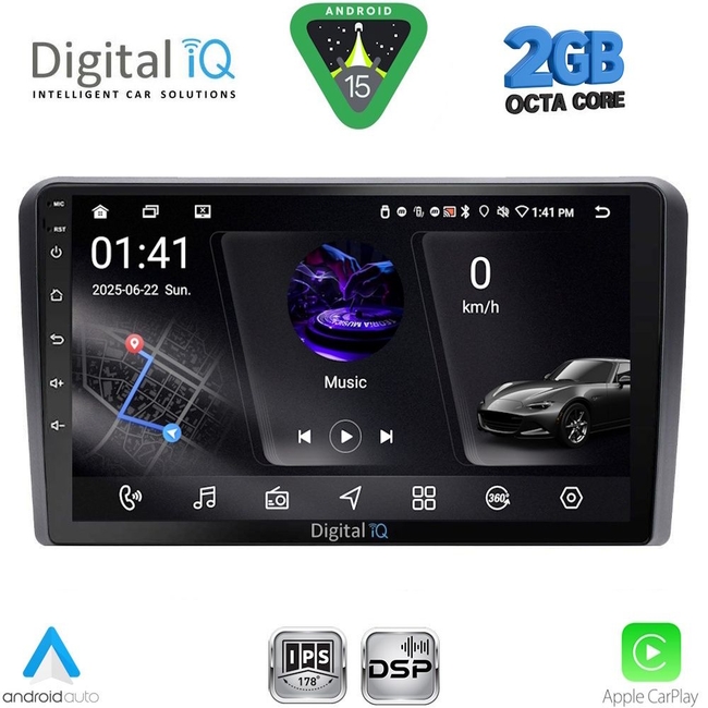 DIGITAL IQ RSF 4221_CPA (9inc) MULTIMEDIA TABLET for HYUNDAI H1 mod. 2007
