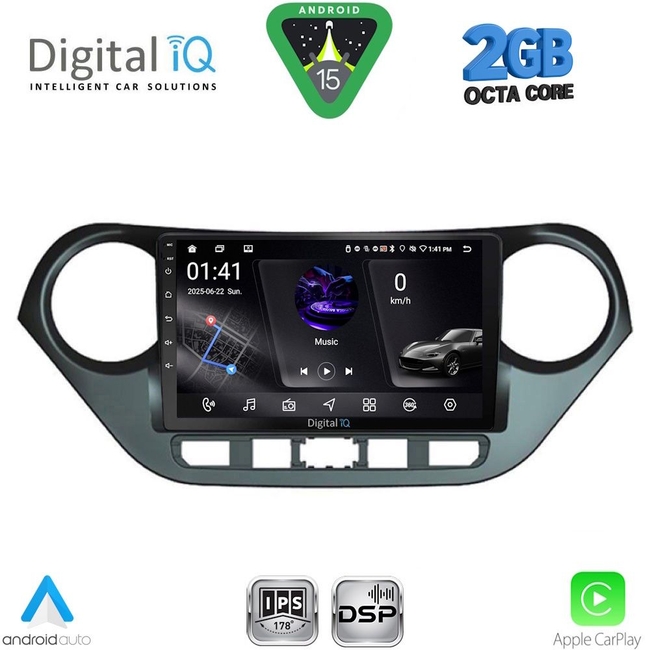 DIGITAL IQ RSF 4224_CPA (9inc) MULTIMEDIA TABLET for HYUNDAI i10 mod. 2014-2020