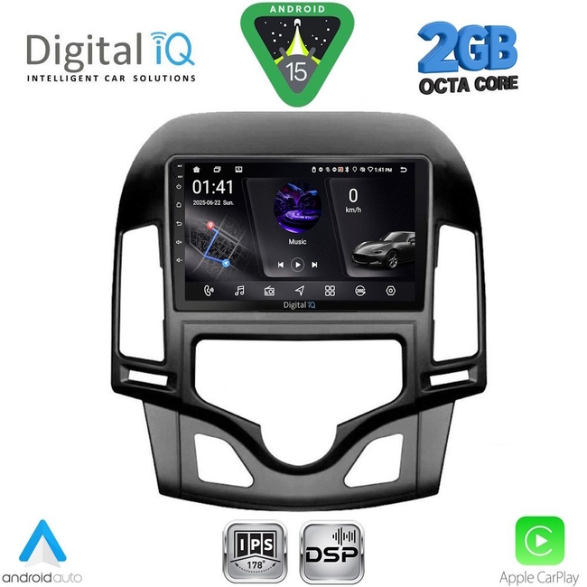 DIGITAL IQ RSF 4231_CPA CLIMA (9inc) MULTIMEDIA TABLET for HYUNDAI i30 mod. 2007-2012