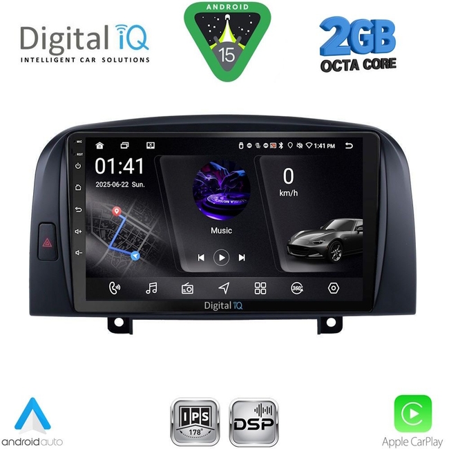 DIGITAL IQ RSF 4248_CPA (9inc) MULTIMEDIA TABLET for HYUNDAI  SONATA mod. 2006-2009