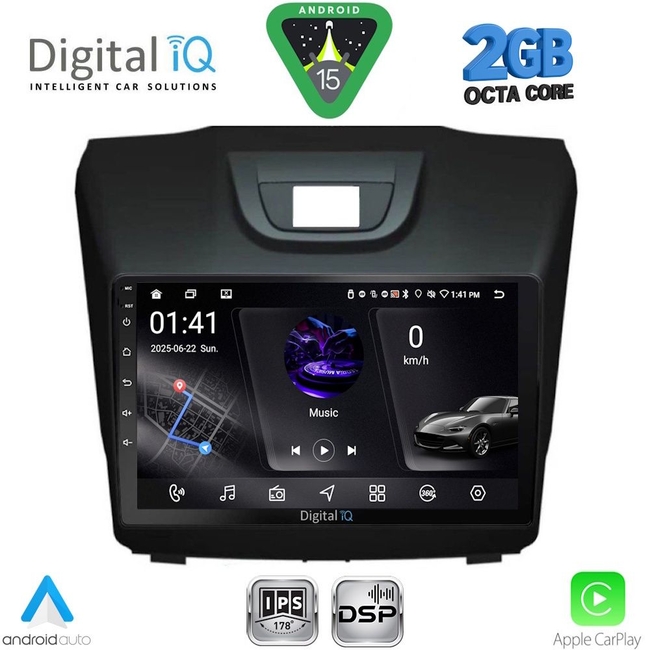 DIGITAL IQ RSF 4255_CPA (9inc) MULTIMEDIA TABLET for ISUZU DMAX mod. 2012-2020