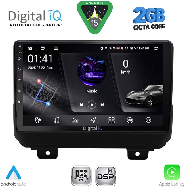 DIGITAL IQ RSF 4298_CPA (9inc) MULTIMEDIA TABLET for JEEP WRANGLER mod. 2018-2026