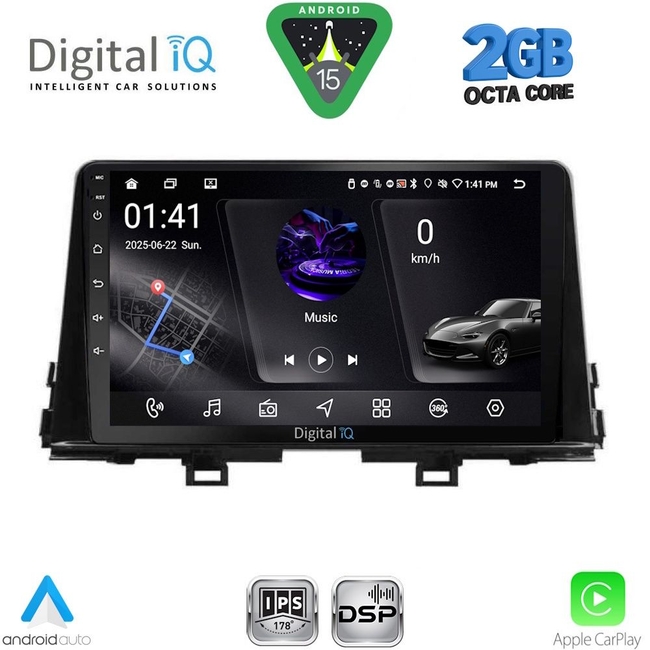 DIGITAL IQ RSF 4309_CPA (9inc) MULTIMEDIA TABLET for KIA PICANTO mod. 2017-2021