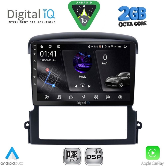 DIGITAL IQ RSF 4317_CPA (9inc) MULTIMEDIA TABLET for KIA SORENTO mod. 2006-2009