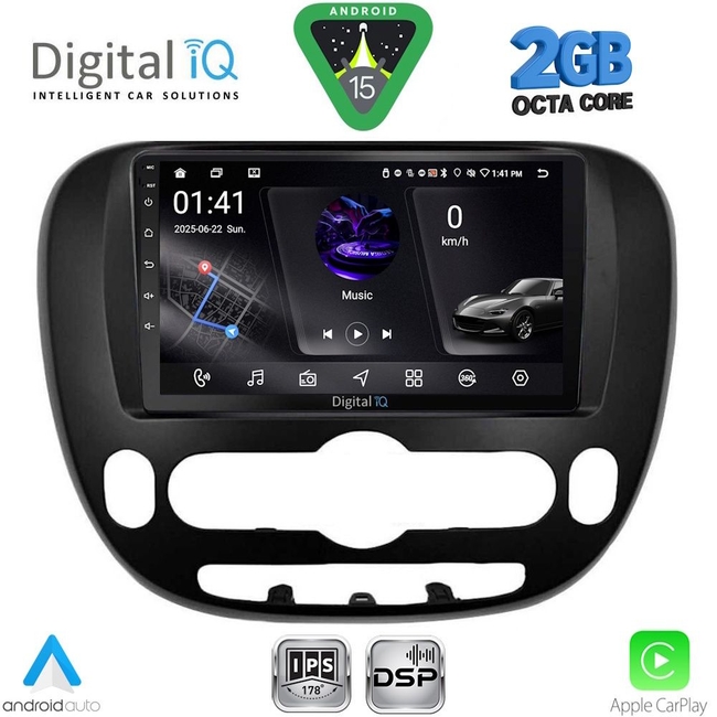 DIGITAL IQ RSF 4321_CPA (9inc) MULTIMEDIA TABLET for KIA SOUL mod. 2014-2025
