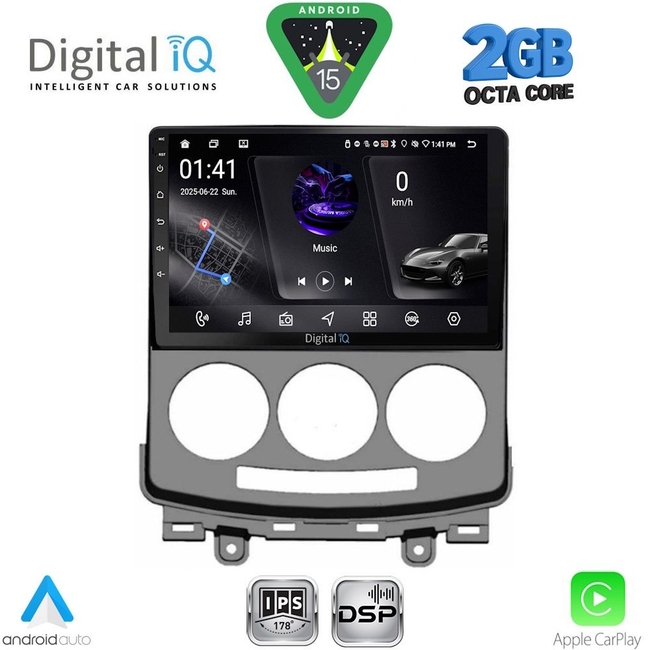 DIGITAL IQ RSF 4370_CPA (9inc) MULTIMEDIA TABLET for MAZDA 5  mod. 2004-2010