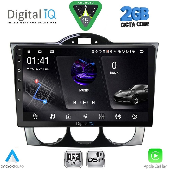 DIGITAL IQ RSF 4394_CPA (9inc) MULTIMEDIA TABLET for MAZDA RX8 mod. 2001-2008