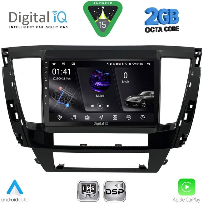 DIGITAL IQ RSF 4447S_CPA (9inc) MULTIMEDIA TABLET for MITSUBISHI PAJERO SPORT mod. 2020>