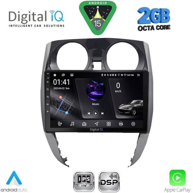 DIGITAL IQ RSF 4464_CPA (10inc) MULTIMEDIA TABLET for NISSAN NOTE mod. 2012-2020
