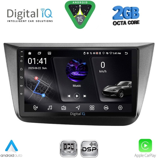 DIGITAL IQ RSF 4570_CPA (9inc) MULTIMEDIA TABLET for SEAT ALTEA mod. 2004-2015