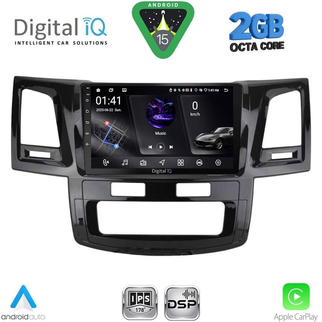 DIGITAL IQ RSF 4720_CPA (9inc) MULTIMEDIA TABLET for TOYOTA HILUX mod. 2005-2016
