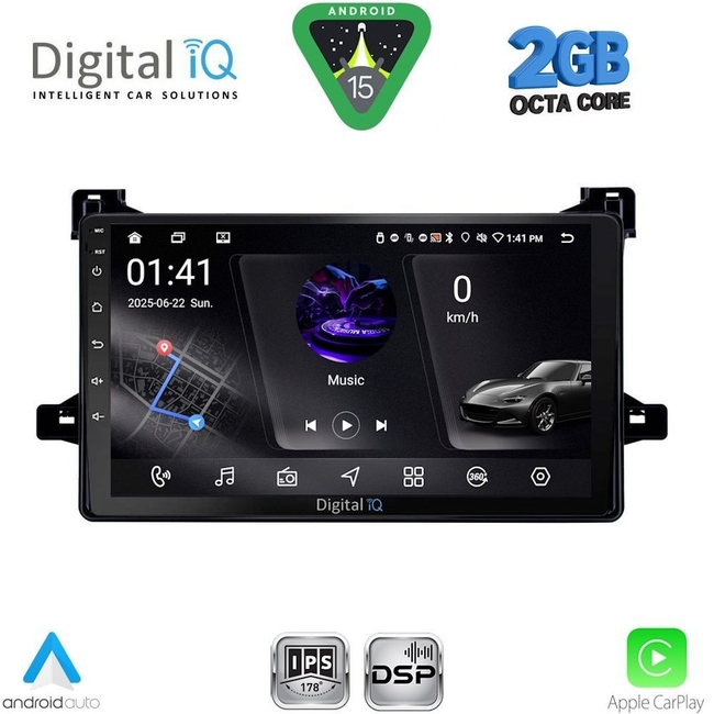 DIGITAL IQ RSF 4727_CPA (9inc) MULTIMEDIA TABLET for TOYOTA PRIUS mod. 2016-2020